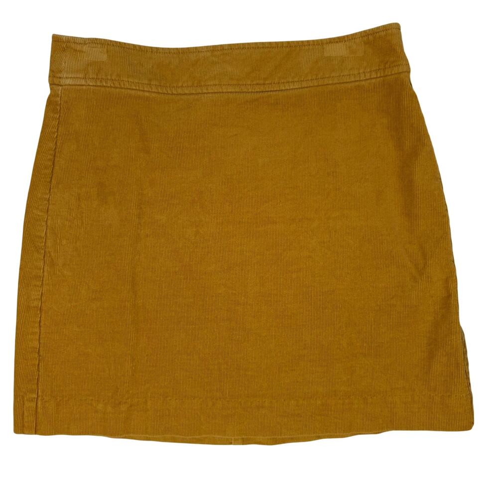 J.Crew Amber Yellow Corduroy Mini Skirt Women’s 28 Waist Classic Casual